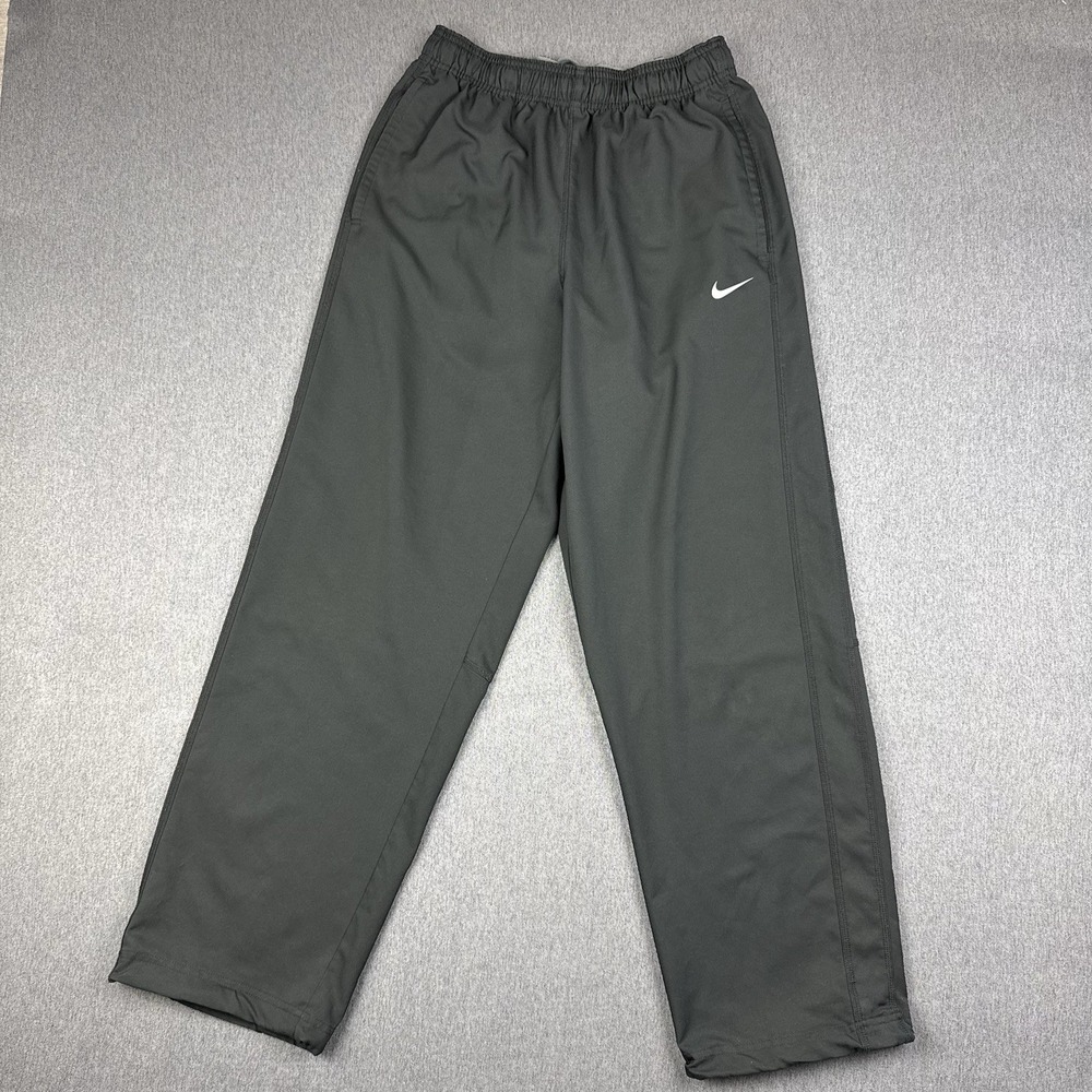 Nike Dri Fit Training Pants Mens Medium Black Drawstring 377786-010